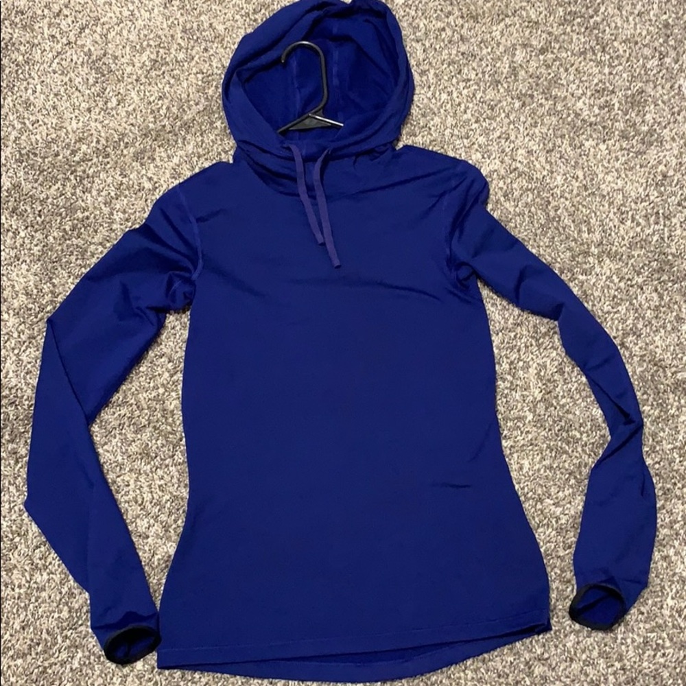Nike Pro Dri-Fit sweatshirt w/ hoodie royal blue S